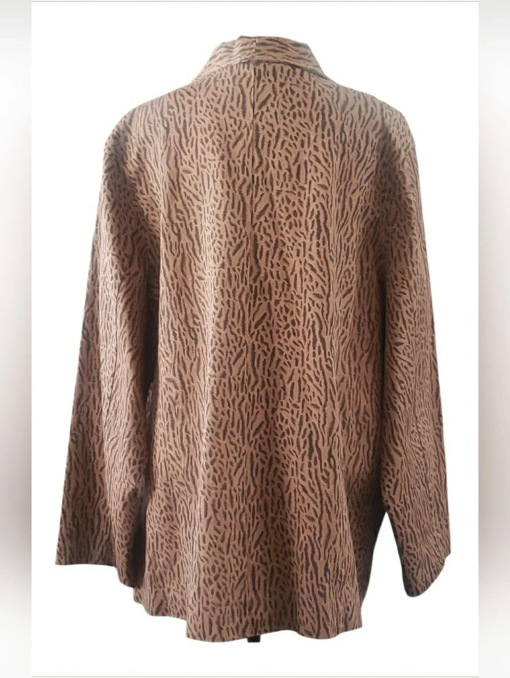 Vintage 3XL Y2K Boho Western Animal Print Cotton Boyfriend Whimsical Jacket